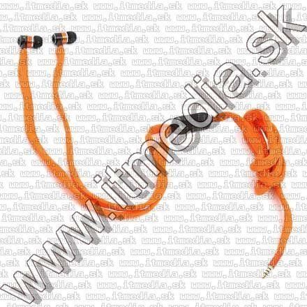 Image of Omega Freestyle Silicone Headset FH2112 Orange *Fabric Braided* (IT10946)